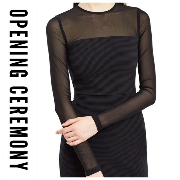 💕SALE💕 Opening Ceremony Black Imogen Ottoman Dress - Picture 2 of 12